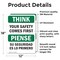 Signmission Safety Culture Sign, 12 in Width, Vinyl Decal, Rectangle, Bilingual OS-2PACK-TS-D-1218-L-11895 - alternate 3